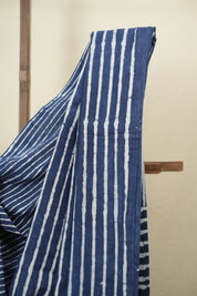 Indigo HBP Cotton Saree - SRICS3794
