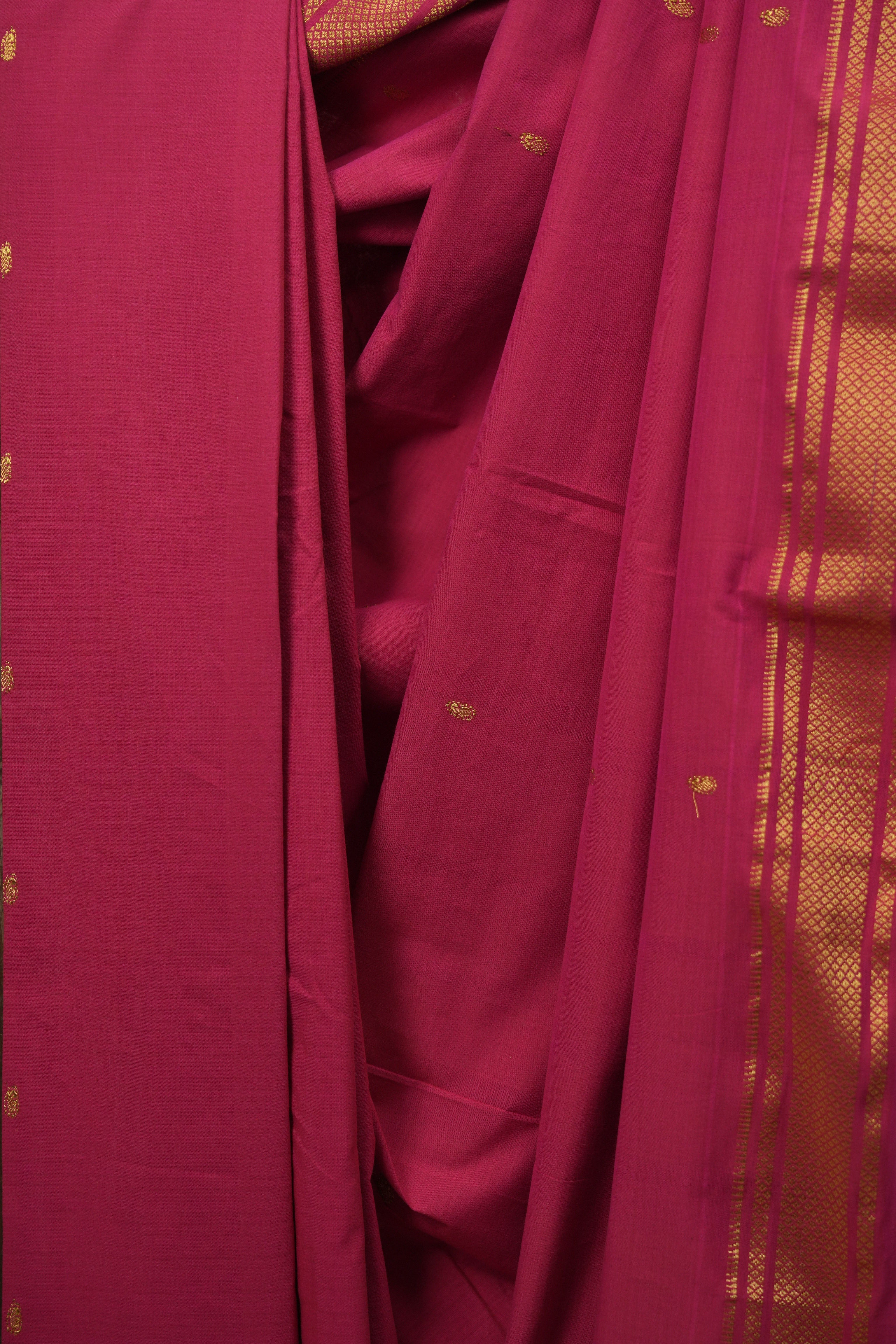 Pink Cotton Paithani Saree - SRPCPS803