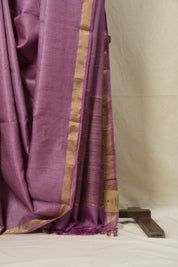 Pink Tussar Silk Saree - SRPTSS1525