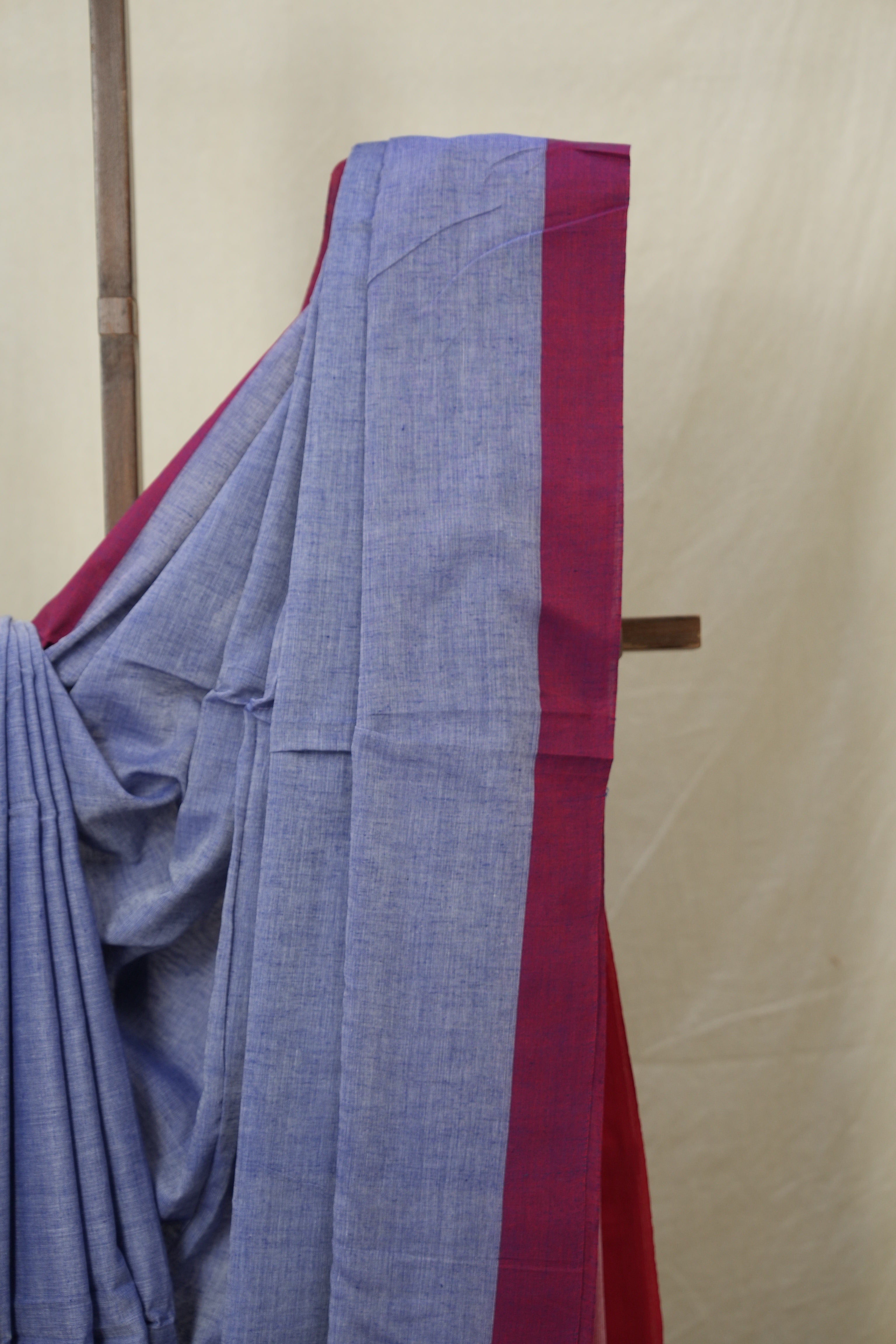 Blue Bengal Cotton Saree - SRBBCS159