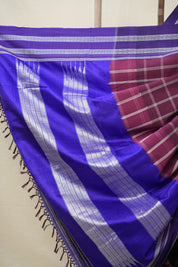 Wine Cotton Ilkal Saree  - SRWCIS643