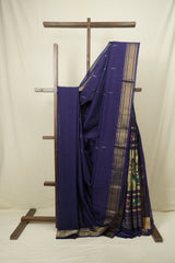 Purple Cotton Paithani Saree - SRPCPS811