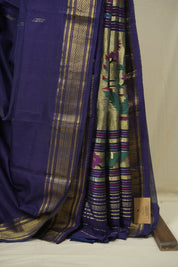 Purple Cotton Paithani Saree - SRPCPS811