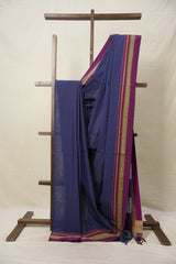 Blue Cotton Ilkal Saree  - SRBCIS667