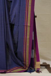 Blue Cotton Ilkal Saree  - SRBCIS667