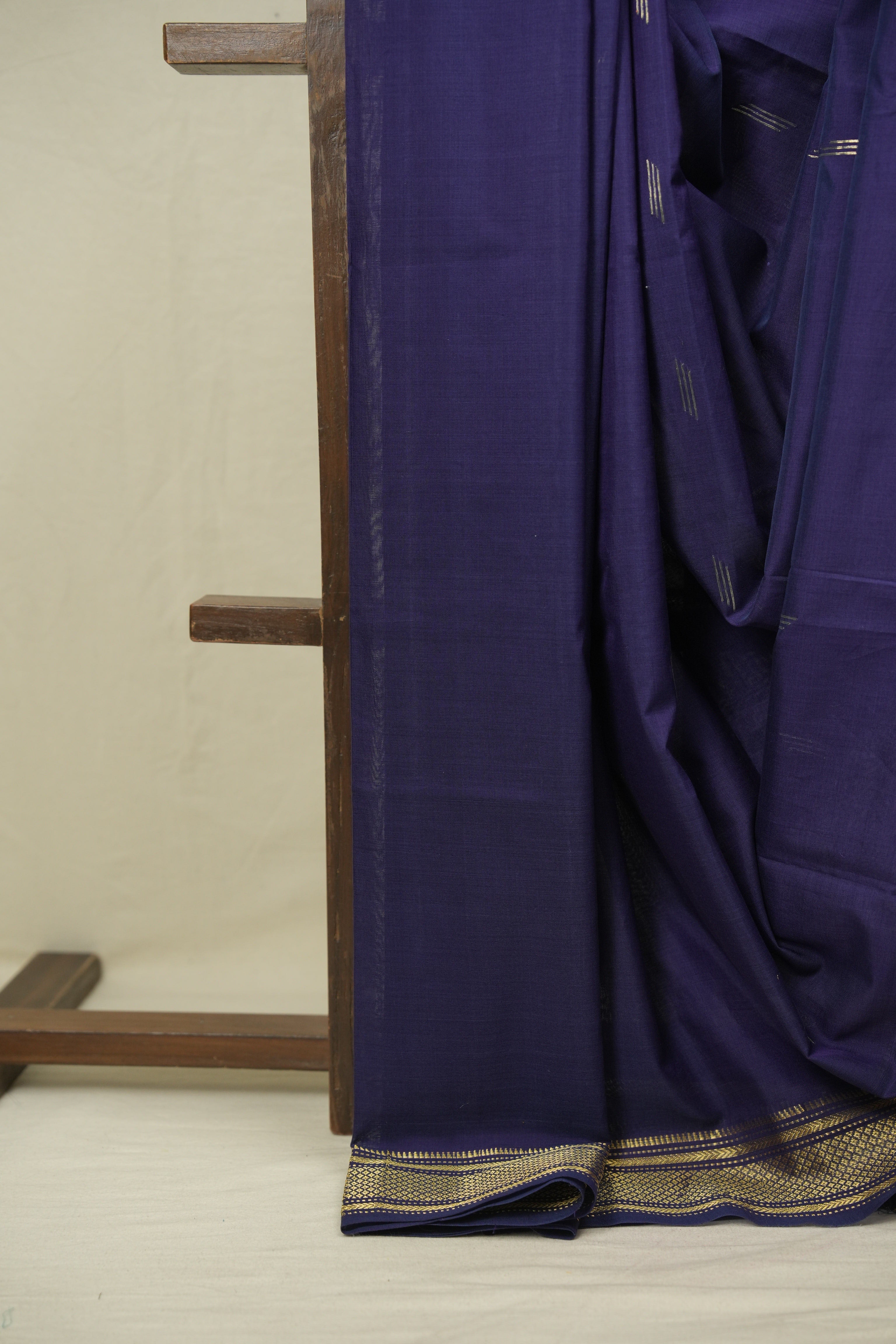 Purple Cotton Paithani Saree - SRPCPS811