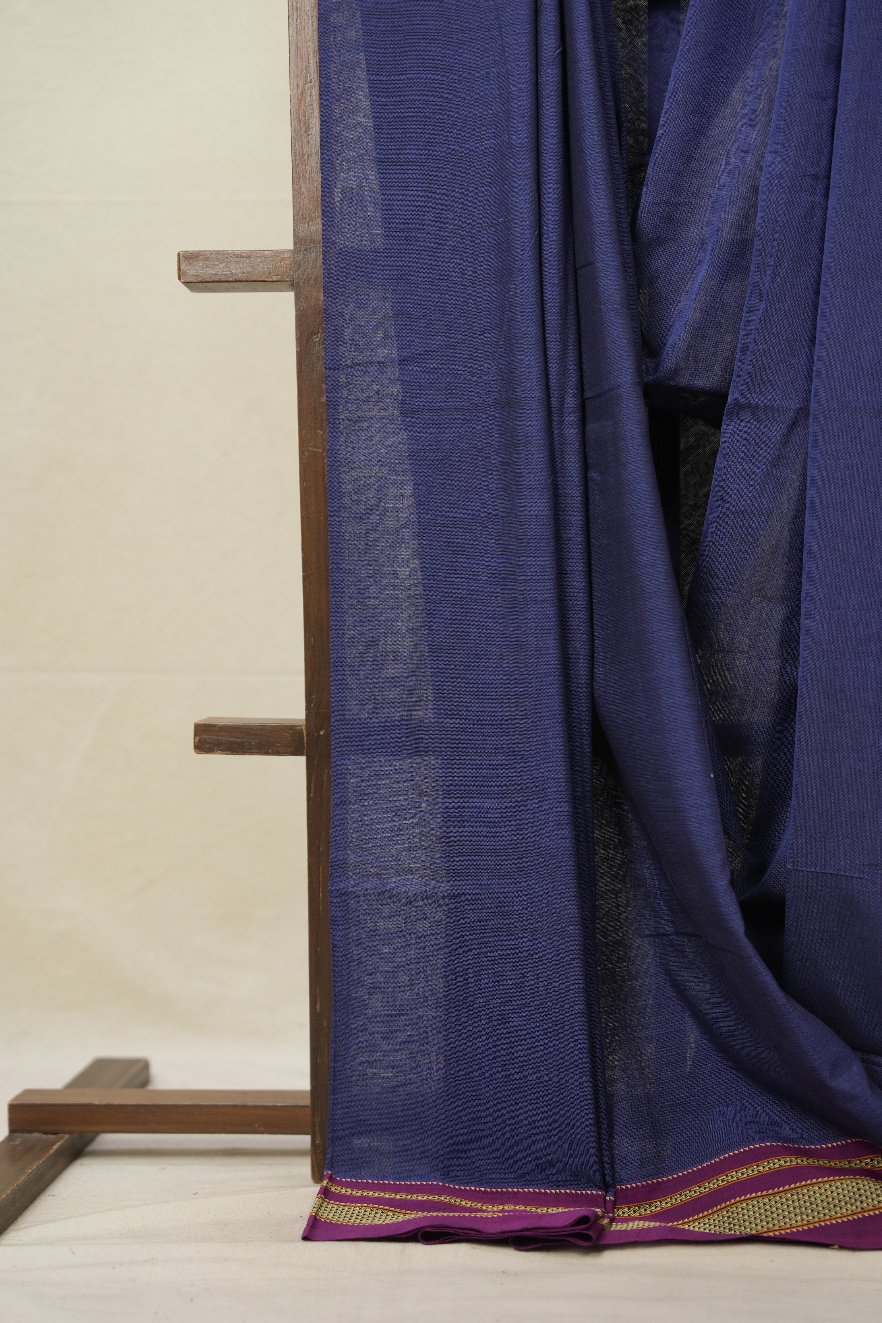 Blue Cotton Ilkal Saree  - SRBCIS667