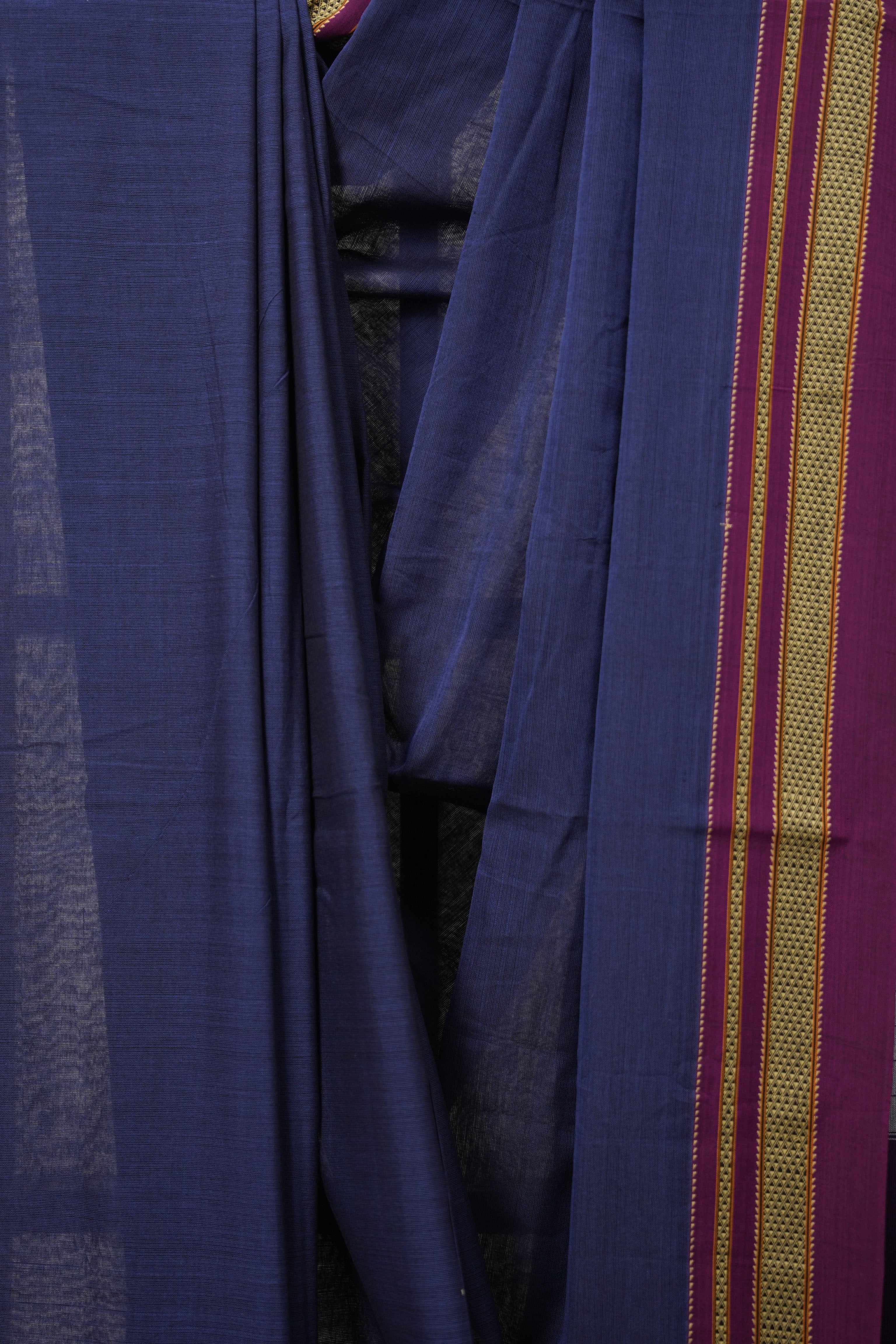 Blue Cotton Ilkal Saree  - SRBCIS667