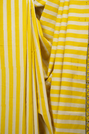 Cream Yellow HBP Cotton Saree - SRCYCS3788