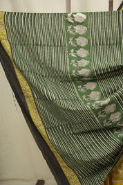 Cream Yellow HBP Cotton Saree - SRCYCS3788
