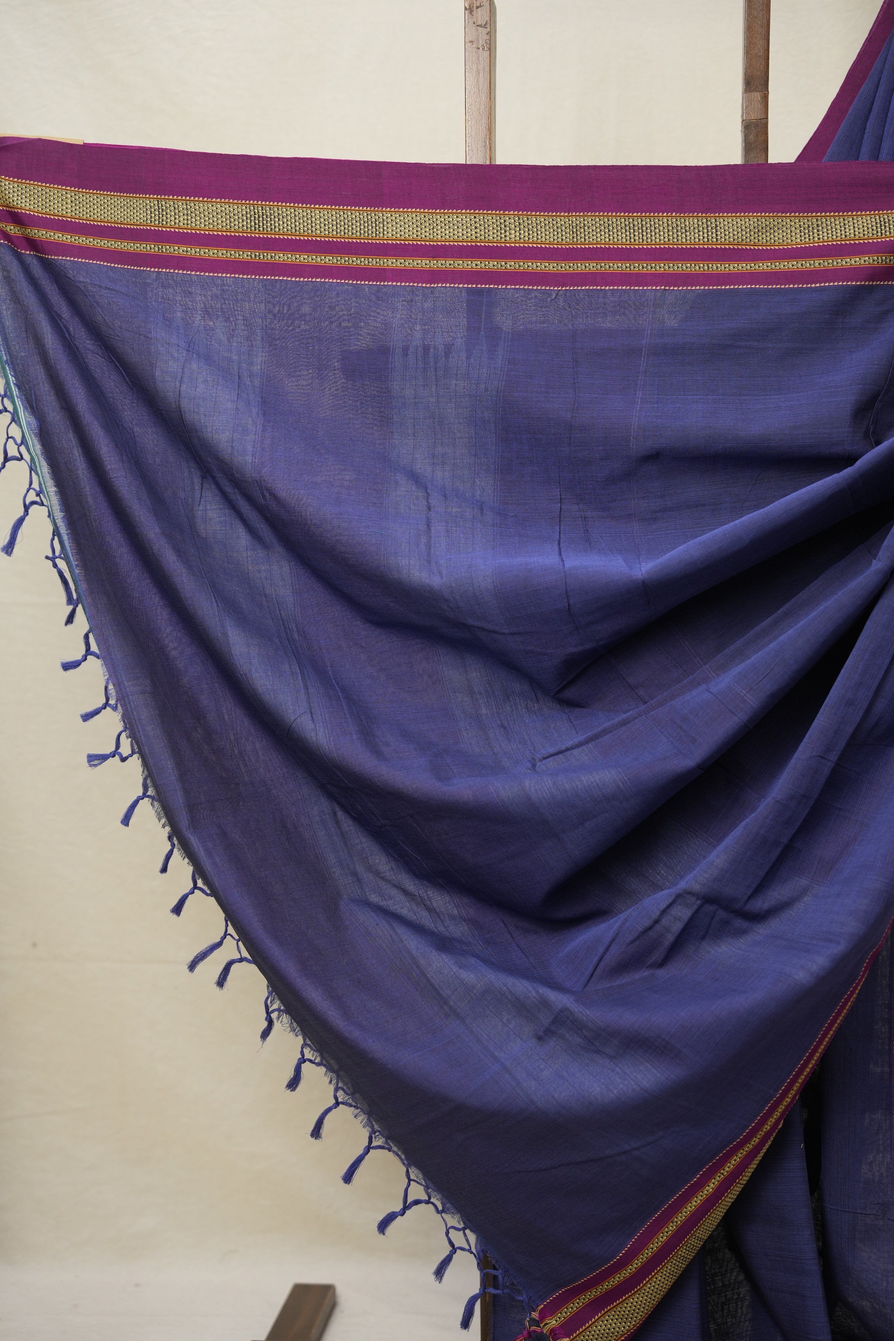 Blue Cotton Ilkal Saree  - SRBCIS667