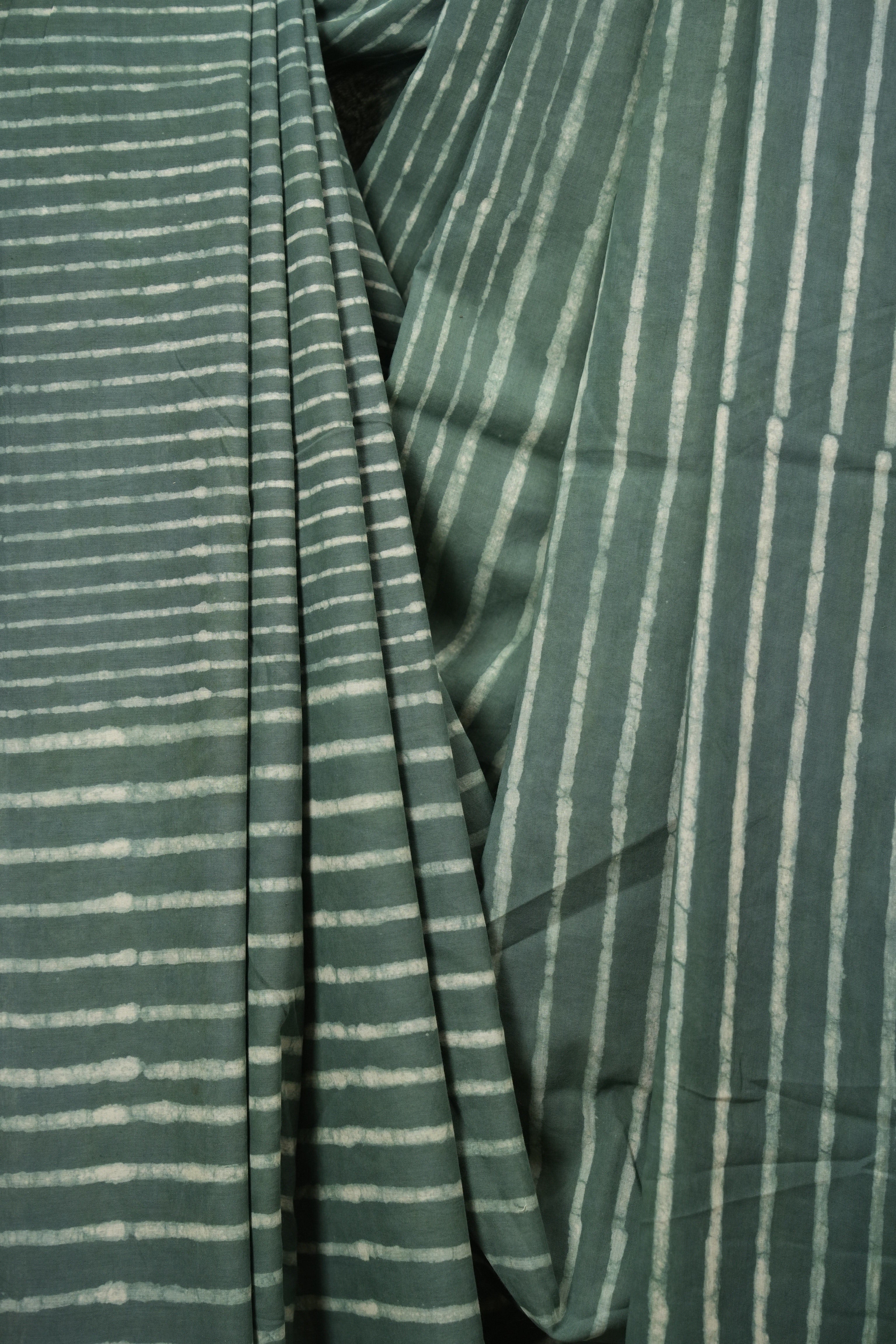 Sage Green HBP Cotton Saree - SRSGCS3789