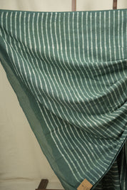 Sage Green HBP Cotton Saree - SRSGCS3789