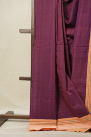 Two Tone Purple Cotton Ilkal Saree  - SRTPCIS661