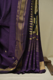Purple Cotton Paithani Saree - SRPCPS783