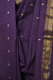 Purple Cotton Paithani Saree - SRPCPS783
