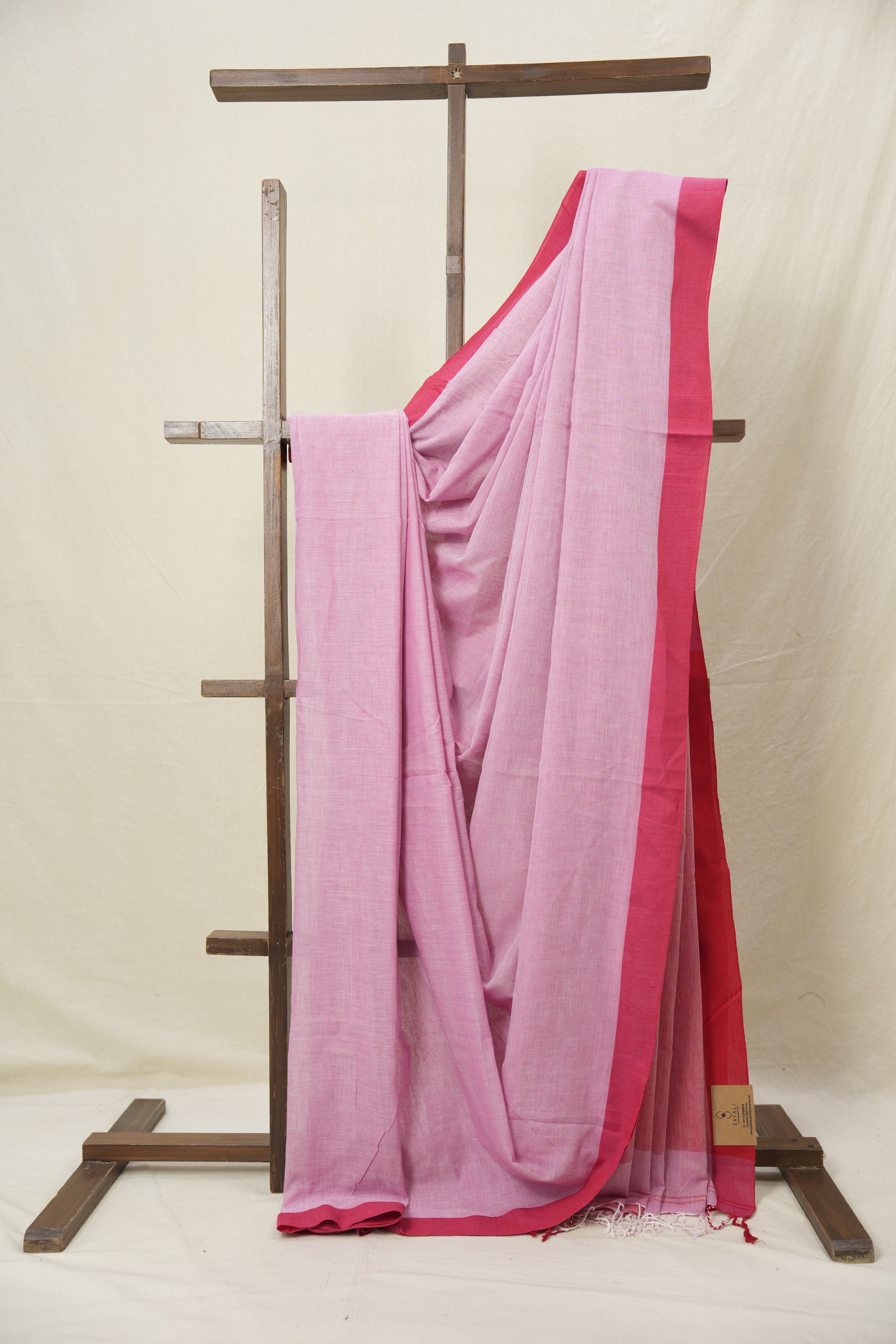 Pink Bengal Cotton Saree - SRBBCS160
