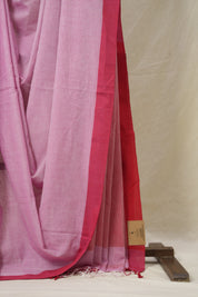Pink Bengal Cotton Saree - SRBBCS160