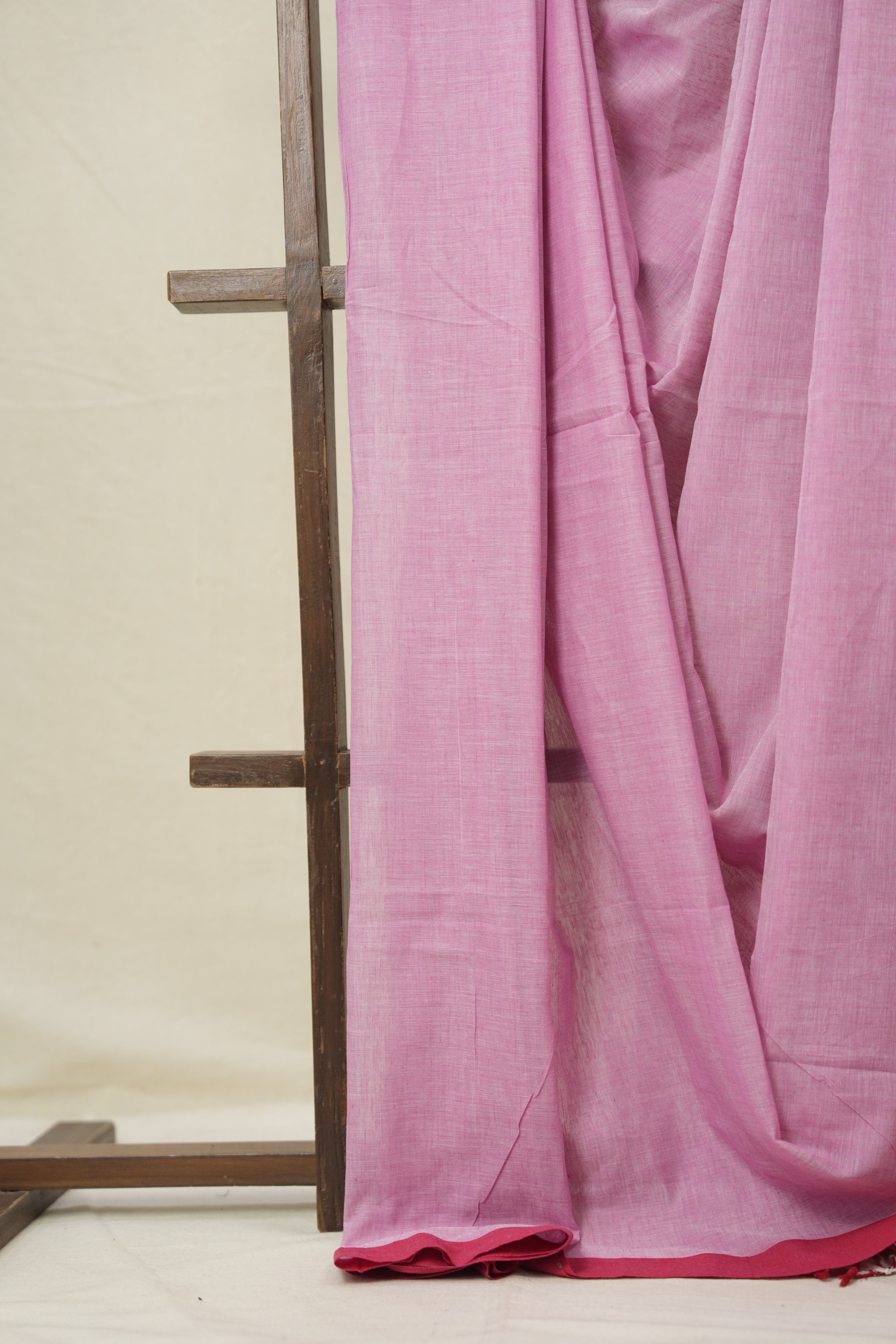 Pink Bengal Cotton Saree - SRBBCS160