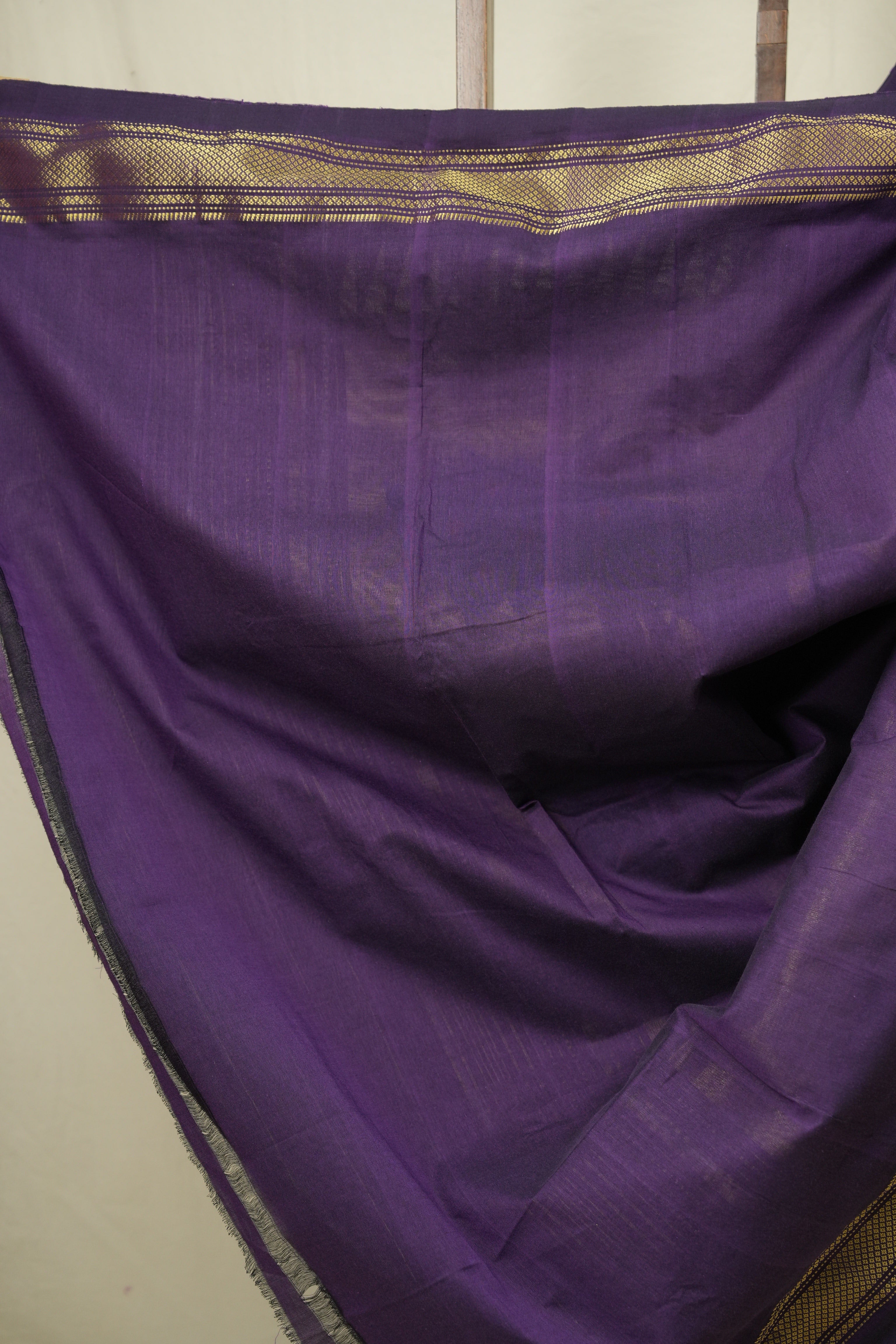 Purple Cotton Paithani Saree - SRPCPS783