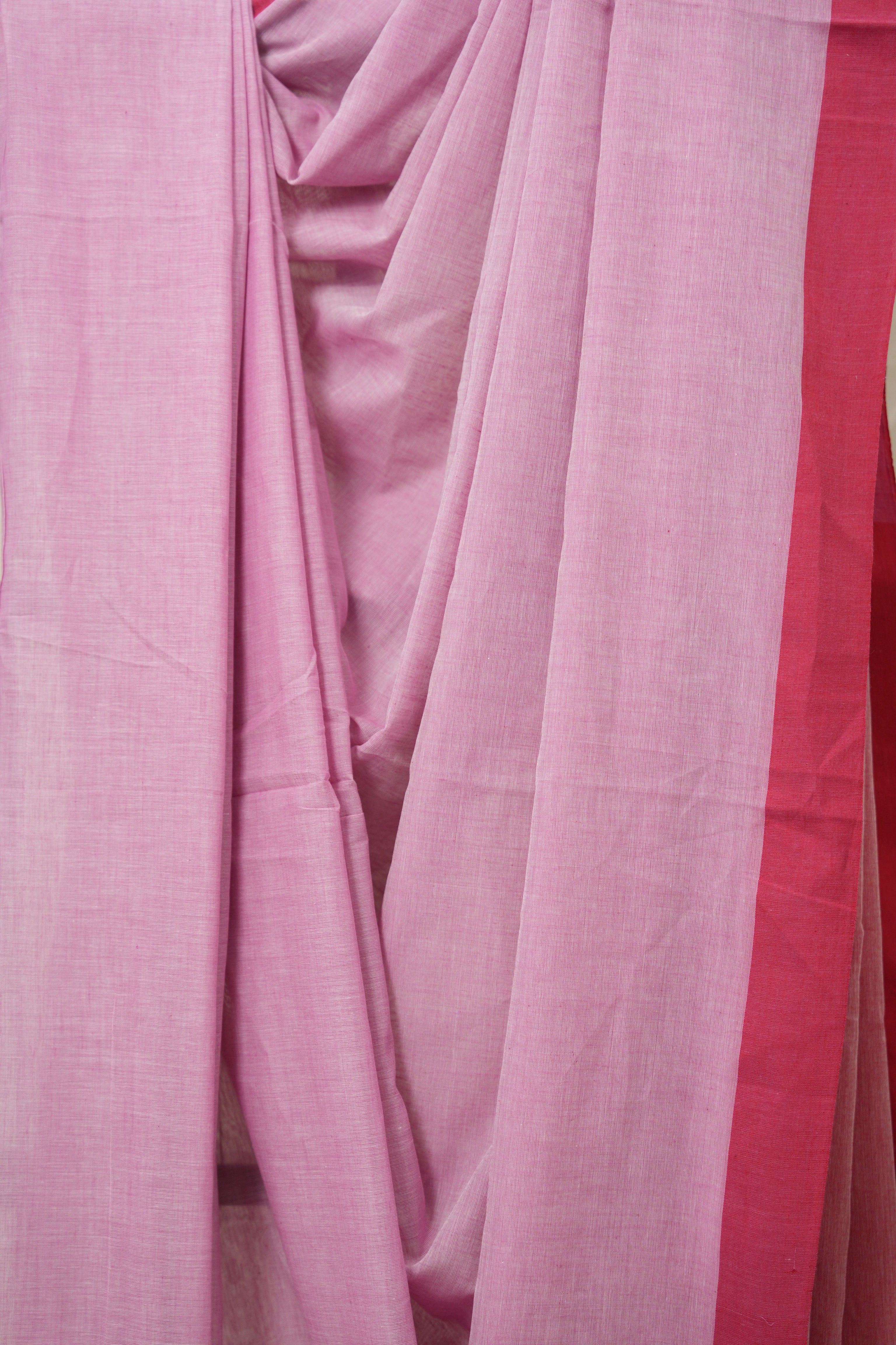 Pink Bengal Cotton Saree - SRBBCS160