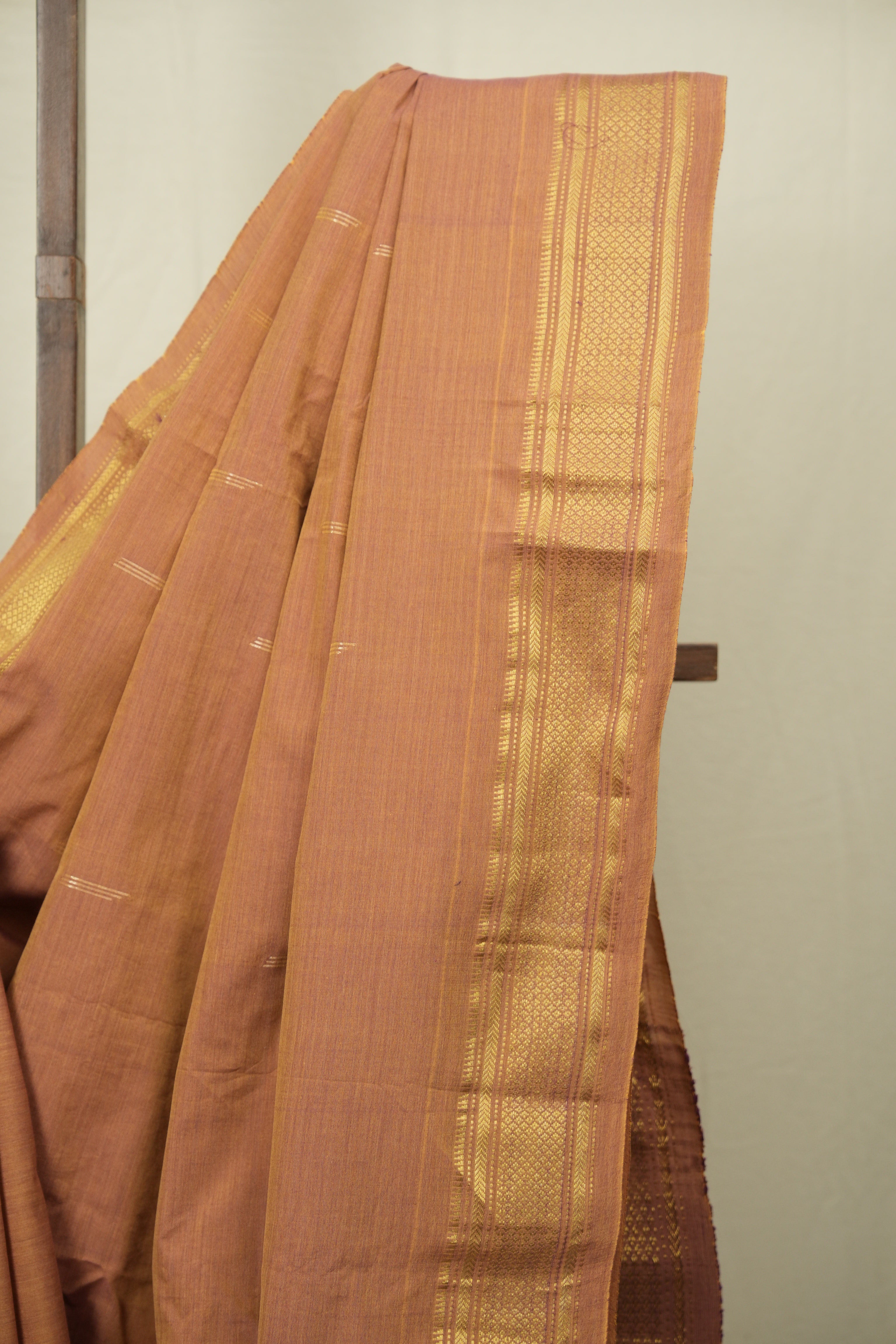 Brick Cotton Paithani Saree - SRBCPS784