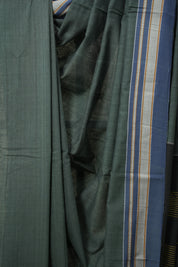 Teal Cotton Ilkal Saree  - SRTCIS665