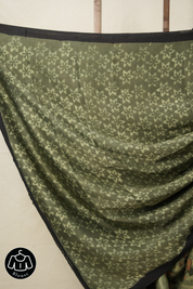 Brown Green HBP Modal Silk Saree - SRBGMSS447