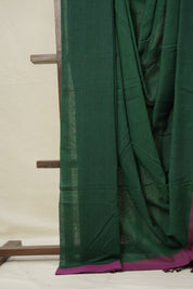 Green Bengal Cotton Saree - SRGBCS147