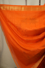 Orange Cotton Paithani Saree - SROCPS785