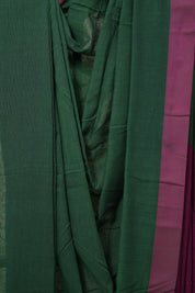 Green Bengal Cotton Saree - SRGBCS147