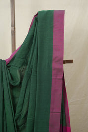 Green Bengal Cotton Saree - SRGBCS147