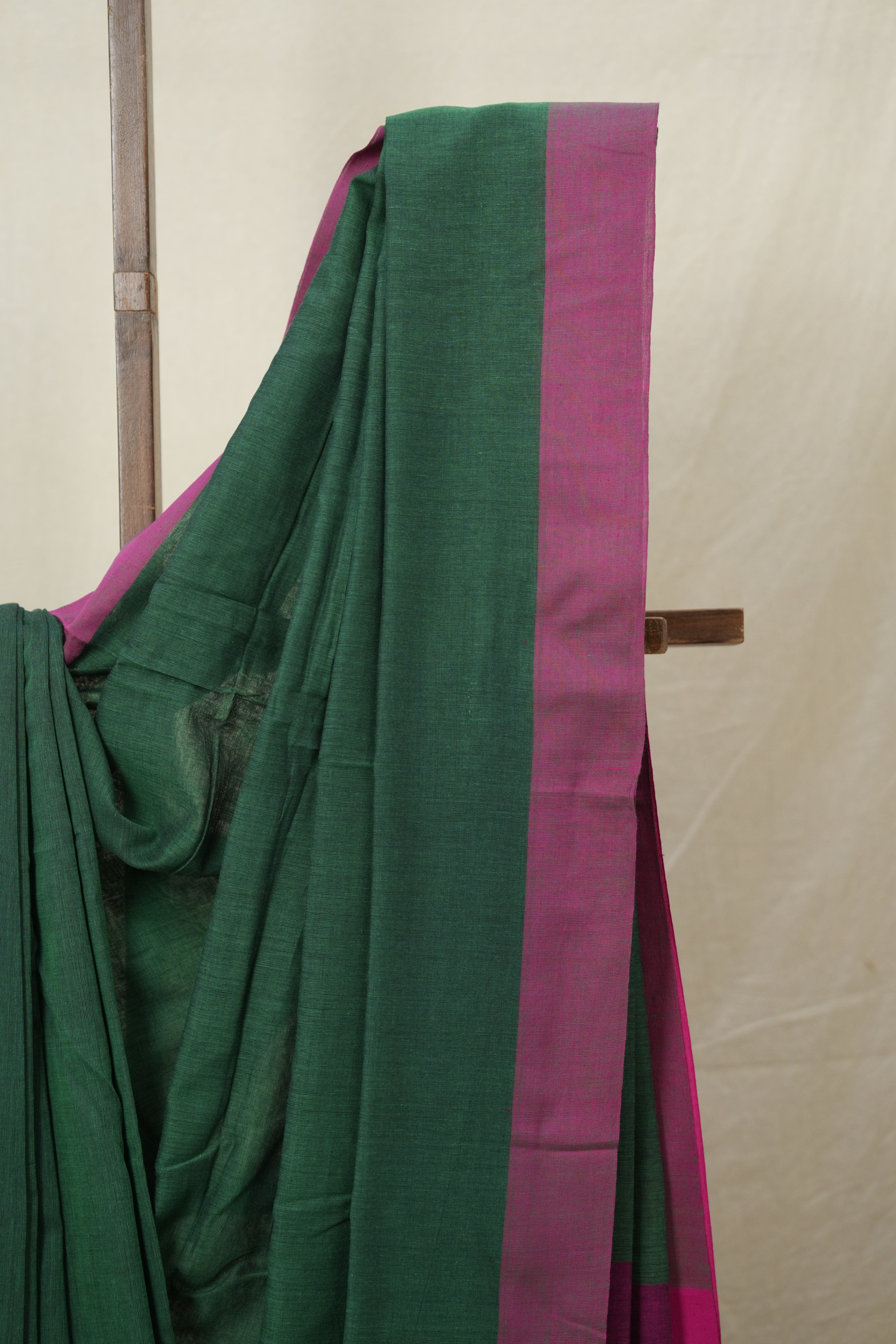 Green Bengal Cotton Saree - SRGBCS147