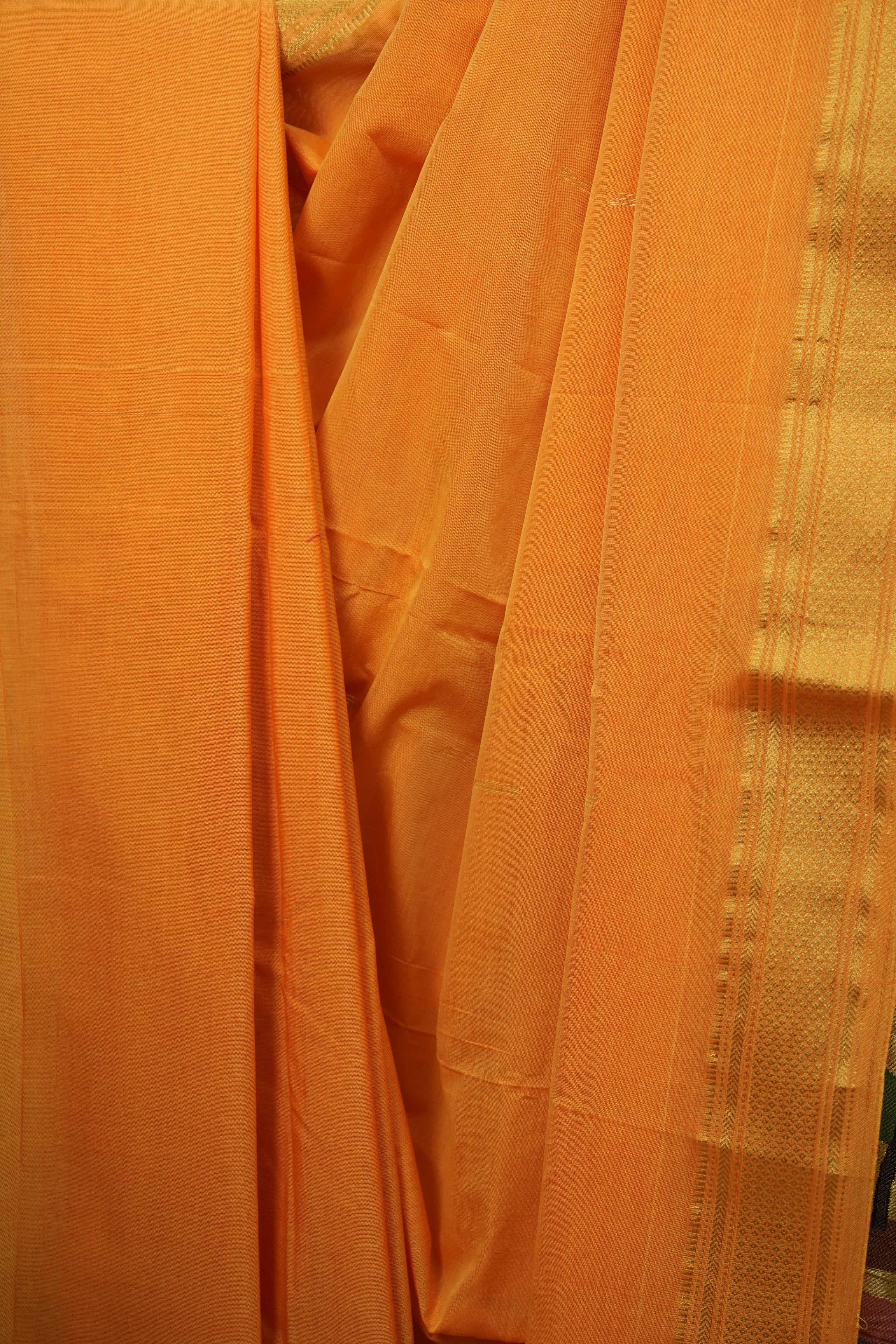 Yellow Cotton Paithani Saree - SRYCPS786