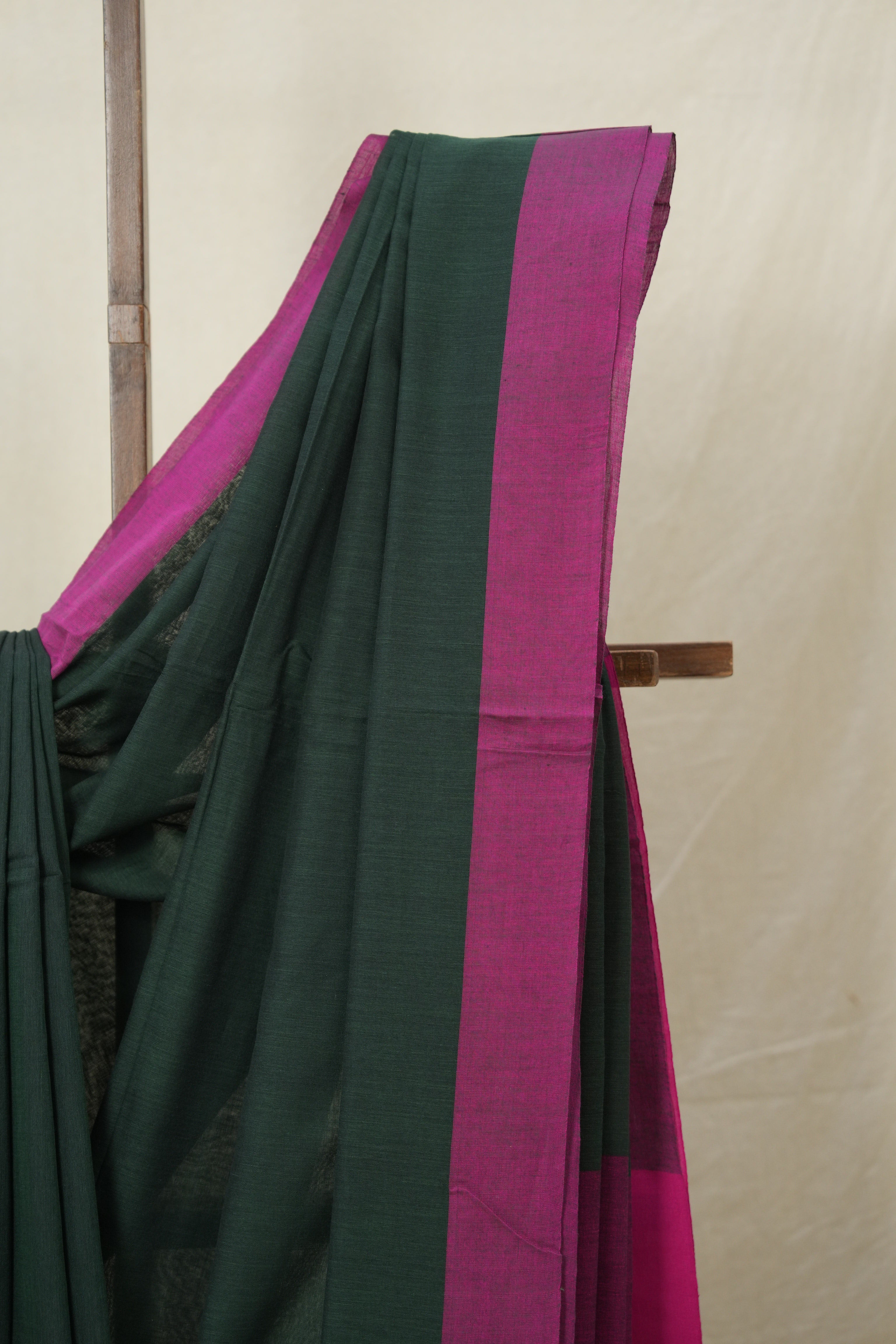 Green Bengal Cotton Saree - SRGBCS148