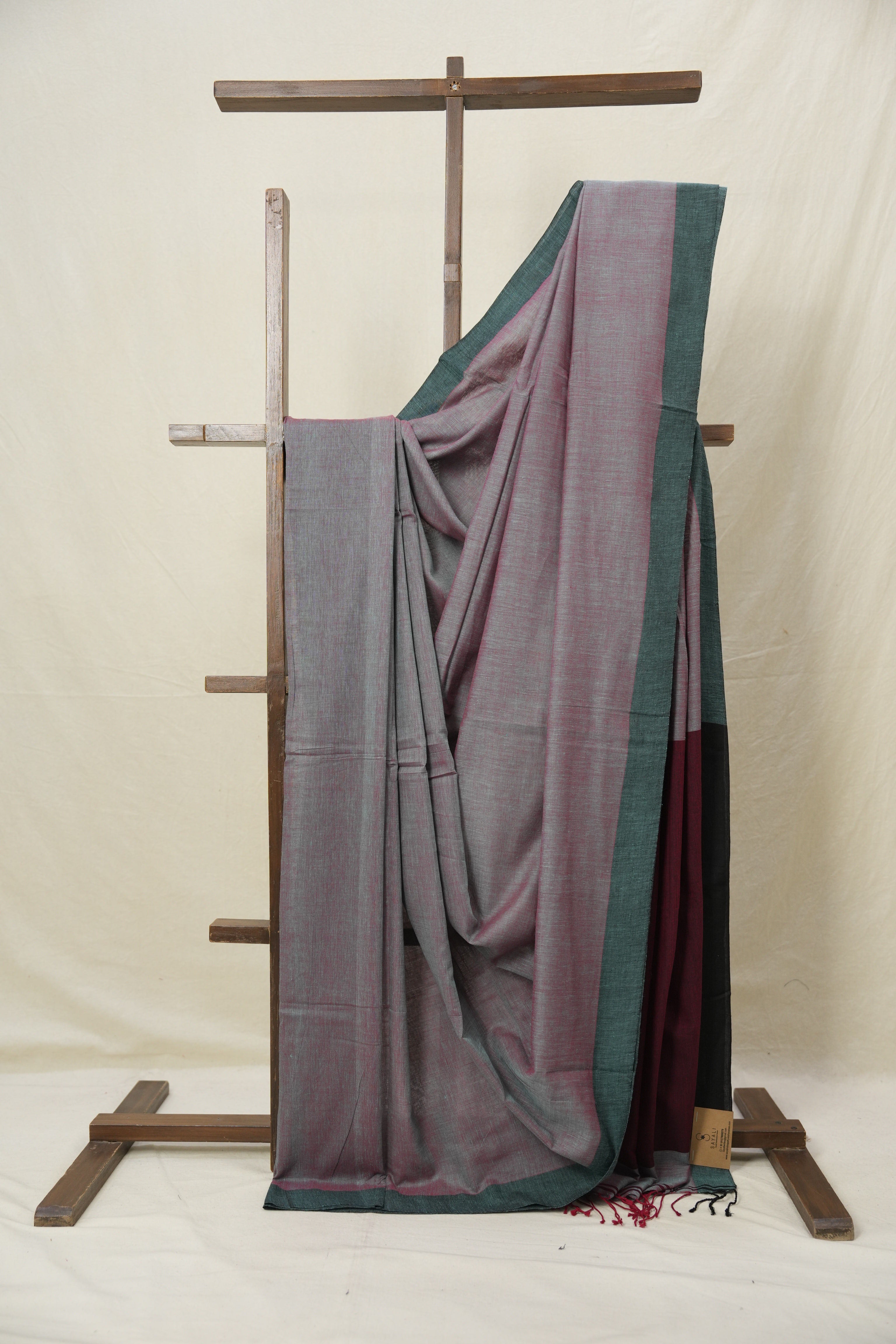 Two Tone Bengal Cotton Saree - SRTTBCS146