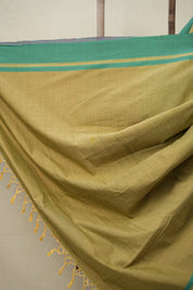 Moss Green  Cotton Ilkal Saree  - SRMGCIS703