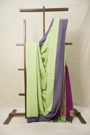 Light Green Cotton Ilkal Saree  - SRLGCIS701
