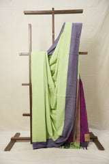 Light Green Cotton Ilkal Saree  - SRLGCIS701