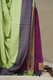 Light Green Cotton Ilkal Saree  - SRLGCIS701