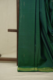 Peacock Green Cotton Paithani Saree - SRPGCPS790
