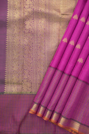 Rani Pink Kanjivaram Silk Sarees - Saavari - SSRPKSS85