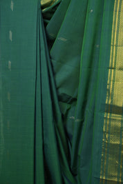 Peacock Green Cotton Paithani Saree - SRPGCPS790