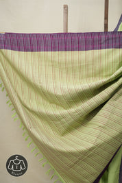Light Green Cotton Ilkal Saree  - SRLGCIS701
