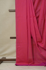 Magenta Pink Bengal Cotton Saree - SRMPBCS140