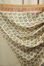 Brown HBP Cotton Silk Saree With Maheshwari Border - SRBCSS1826