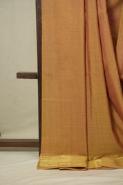 Two Tone Peach Cotton Paithani Saree - SRTTPCPS802