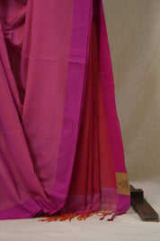 Pink Bengal Cotton Saree - SRPBCS151