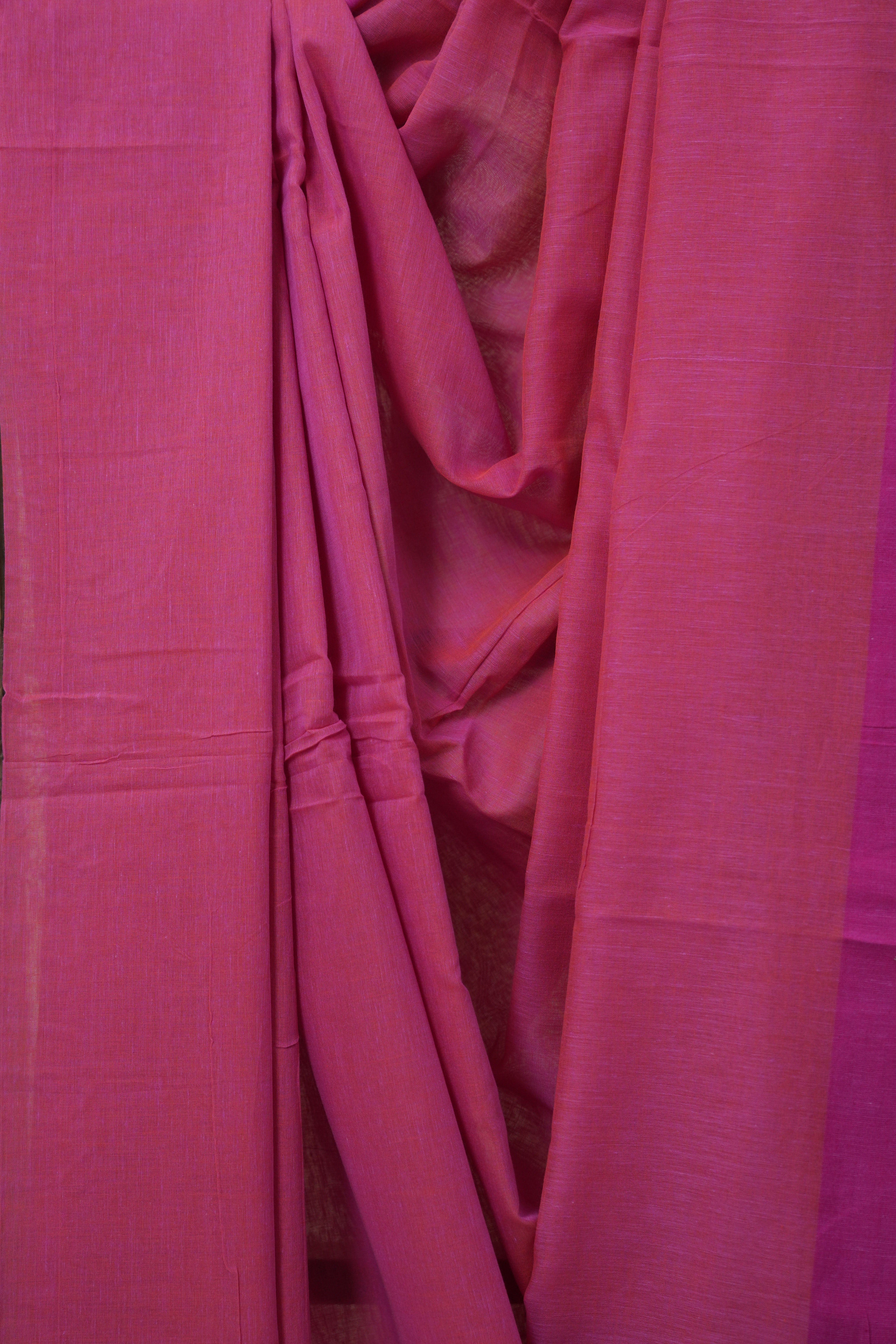 Pink Bengal Cotton Saree - SRPBCS151