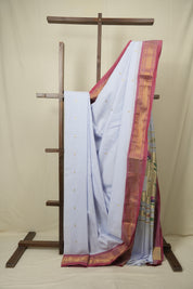 Lavender Cotton Paithani Saree - SRLCPS788